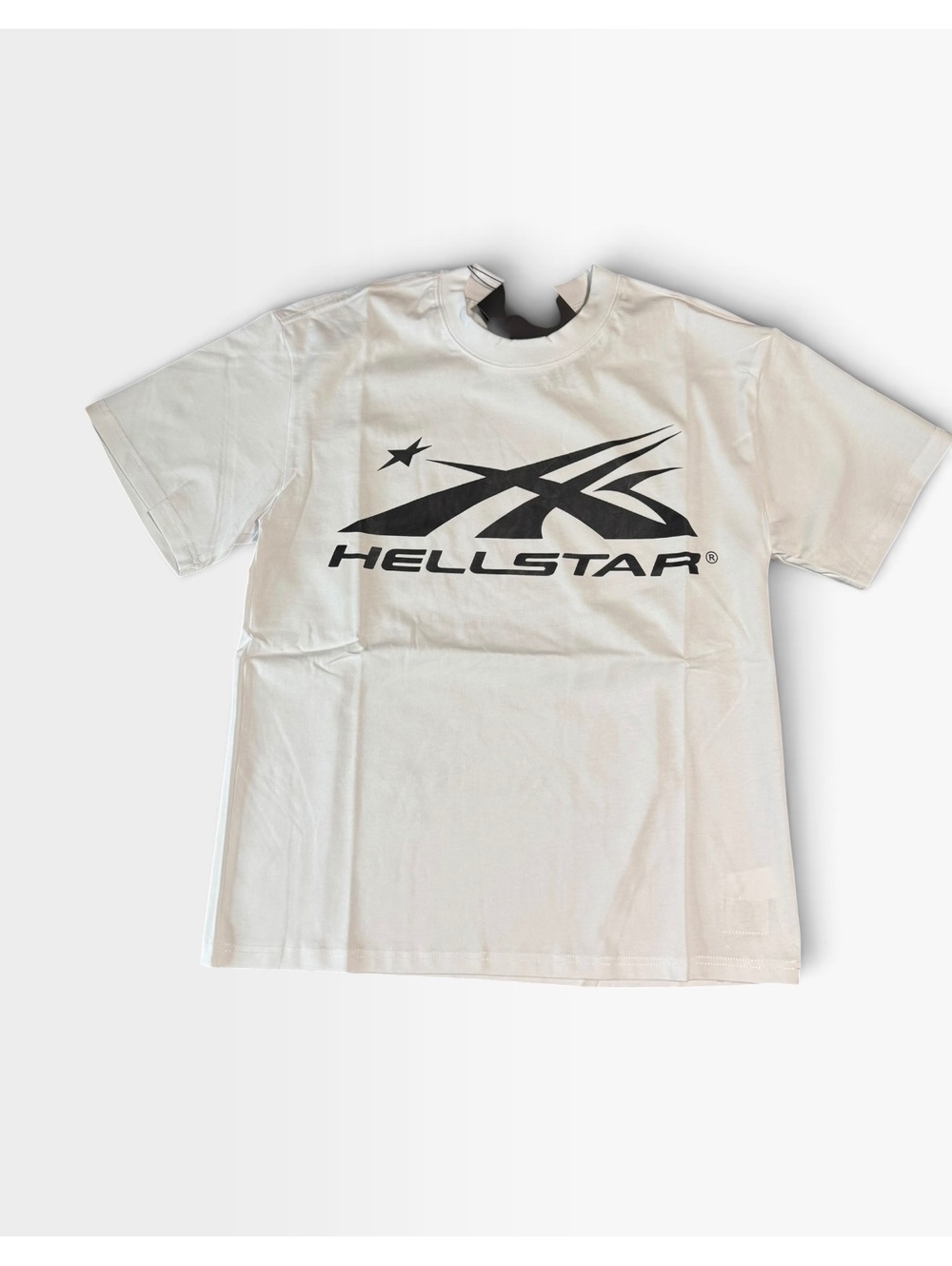 Hellstar white logo graphic T-shirt